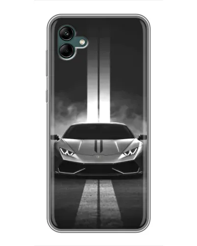 Чехол для Samsung Galaxy A04 с картинкой «Lamborghini симметрия дорог»