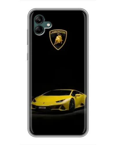 Чехол для Samsung Galaxy A04 с картинкой «Lamborghini желтый акцент»