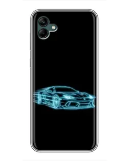 Чехол для Samsung Galaxy A04 с картинкой «Неоновый контур Lamborghini» Чехол для Samsung Galaxy A04 с картинкой «Неоновый контур Lamborghini»