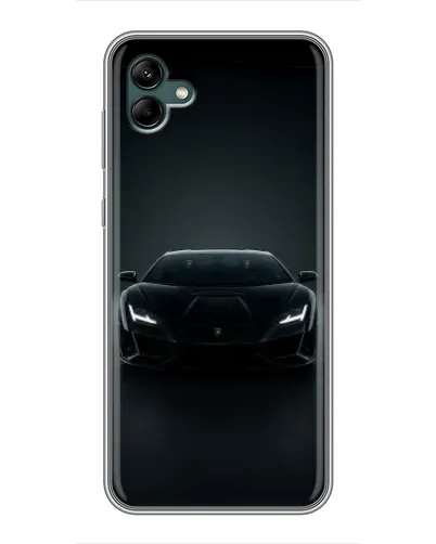 Чехол для Samsung Galaxy A04 с картинкой «Черный Lamborghini Aventador»