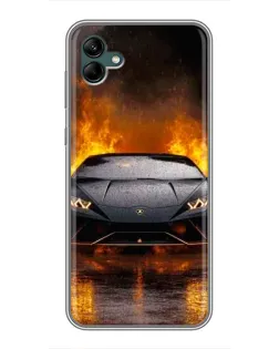 Чехол для Samsung Galaxy A04 с картинкой «Lamborghini в огне» Чехол для Samsung Galaxy A04 с картинкой «Lamborghini в огне»