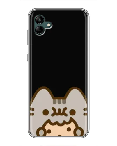 Чехол для Samsung Galaxy A04 с картинкой «Пушин на черном»