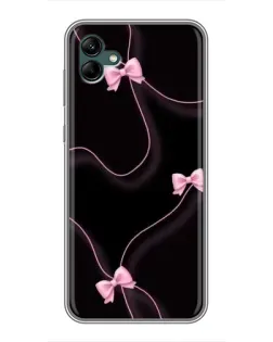 Чехол для Samsung Galaxy A04 с картинкой «Розовые ленты»