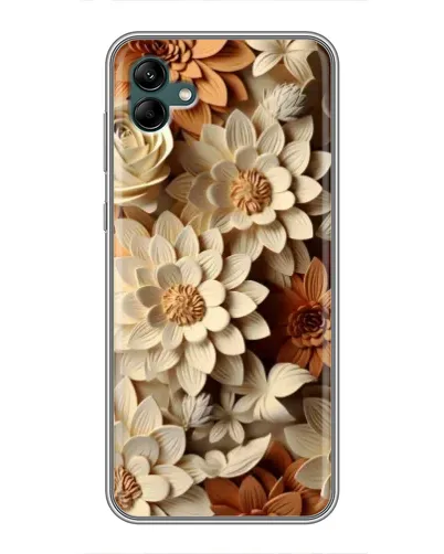 Чехол для Samsung Galaxy A04 с картинкой «Бежевый флористический декор» Чехол для Samsung Galaxy A04 с картинкой «Бежевый флористический декор»