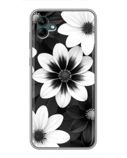 Чехол для Samsung Galaxy A04 с картинкой «Монохромные астры» Чехол для Samsung Galaxy A04 с картинкой «Монохромные астры»