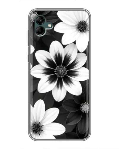 Чехол для Samsung Galaxy A04 с картинкой «Монохромные астры» Чехол для Samsung Galaxy A04 с картинкой «Монохромные астры»