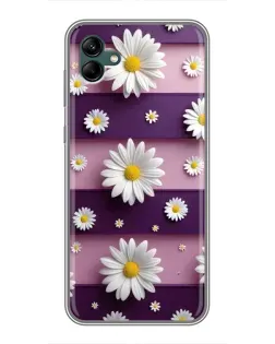 Чехол для Samsung Galaxy A04 с картинкой «Ромашки на фиолетовом» Чехол для Samsung Galaxy A04 с картинкой «Ромашки на фиолетовом»