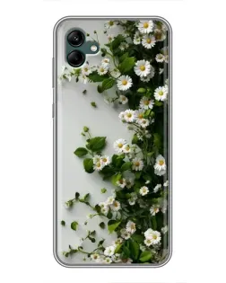Чехол для Samsung Galaxy A04 с картинкой «Ветка мелких белых цветов» Чехол для Samsung Galaxy A04 с картинкой «Ветка мелких белых цветов»