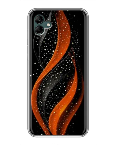 Чехол для Samsung Galaxy A04 с картинкой «Огненная звездная волна»
