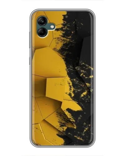 Чехол для Samsung Galaxy A04 с картинкой «Золотые осколки геометрии»