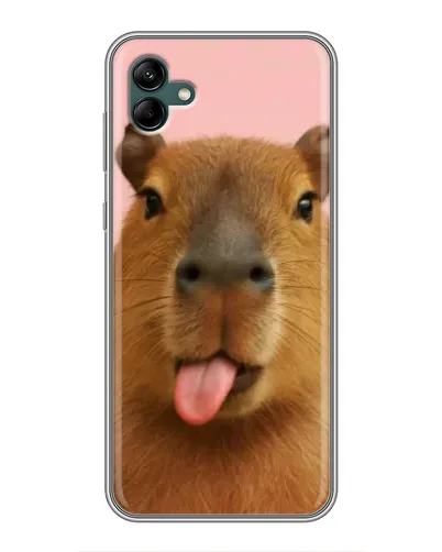 Чехол для Samsung Galaxy A04 с картинкой «Капибара с языком» Чехол для Samsung Galaxy A04 с картинкой «Капибара с языком»