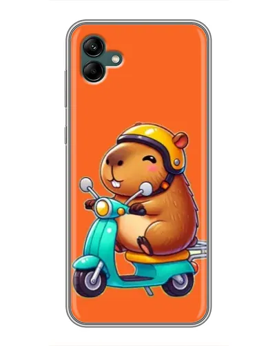Чехол для Samsung Galaxy A04 с картинкой «Капибара на скутере» Чехол для Samsung Galaxy A04 с картинкой «Капибара на скутере»