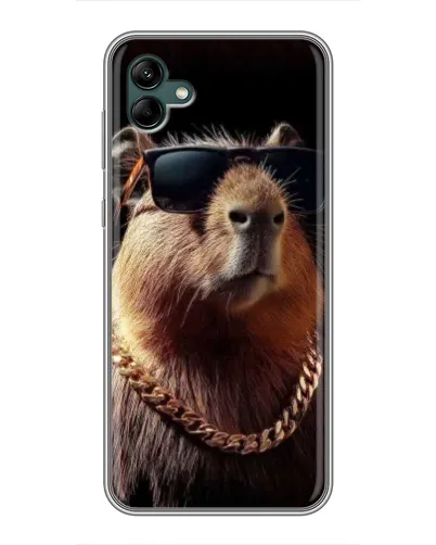 Чехол для Samsung Galaxy A04 с картинкой «Капибара золотая цепь» Чехол для Samsung Galaxy A04 с картинкой «Капибара золотая цепь»