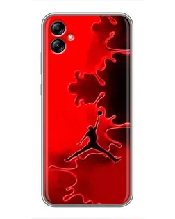 Чехол для Samsung Galaxy A04e (A042) с картинкой «Jordan Red Smoke»