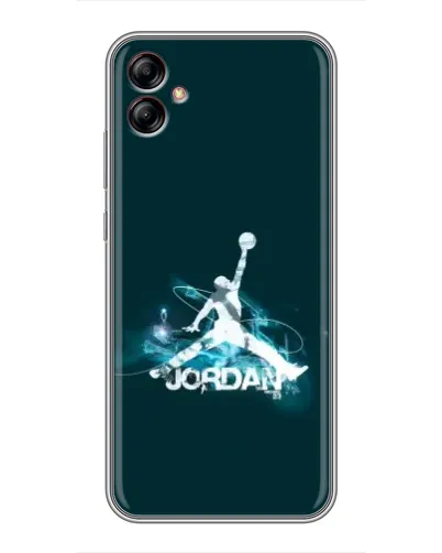 Чехол для Samsung Galaxy A04e (A042) с картинкой «Jordan Blue Fire» Чехол для Samsung Galaxy A04e (A042) с картинкой «Jordan Blue Fire»