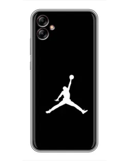 Чехол для Samsung Galaxy A04e (A042) с картинкой «Jordan Silhouette»
