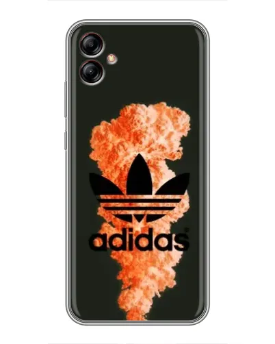 Чехол для Samsung Galaxy A04e (A042) с картинкой «Оранжевый дым Adidas» Чехол для Samsung Galaxy A04e (A042) с картинкой «Оранжевый дым Adidas»