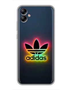 Чехол для Samsung Galaxy A04e (A042) с картинкой «Неоновый Adidas»