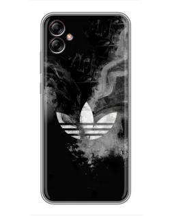 Чехол для Samsung Galaxy A04e (A042) с картинкой «Абстрактный дым Adidas»