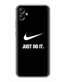 Чехол для Samsung Galaxy A04e (A042) с картинкой «Классический принт Nike»