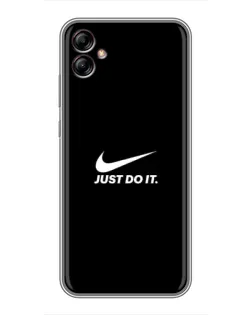 Чехол для Samsung Galaxy A04e (A042) с картинкой «Минимализм от Nike»
