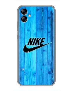 Чехол для Samsung Galaxy A04e (A042) с картинкой «Голубое дерево Nike»