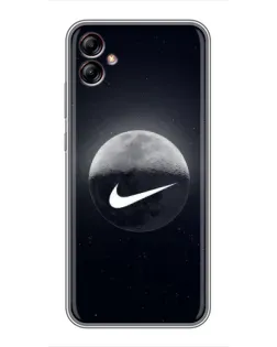 Чехол для Samsung Galaxy A04e (A042) с картинкой «Nike в стиле граффити»