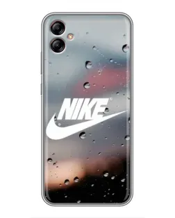 Чехол для Samsung Galaxy A04e (A042) с картинкой «Nike в стиле ретро»