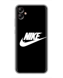 Чехол для Samsung Galaxy A04e (A042) с картинкой «Мазки краски Nike»