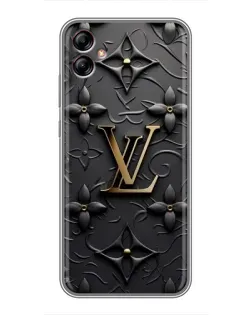 Чехол для Samsung Galaxy A04e (A042) с картинкой «Кожаная текстура LV»