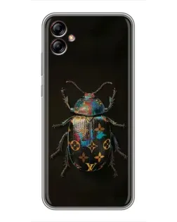 Чехол для Samsung Galaxy A04e (A042) с картинкой «LV — мраморный принт»