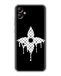 Чехол для Samsung Galaxy A04e (A042) с картинкой «Цветочная монограмма»