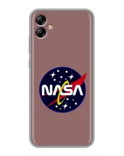Чехол для Samsung Galaxy A04e (A042) с картинкой «NASA — ретро космос»