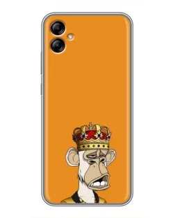 Чехол для Samsung Galaxy A04e (A042) с картинкой «Золотая обезьяна Bored Ape»