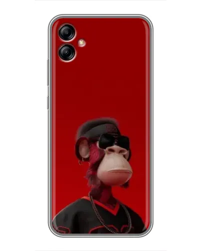 Чехол для Samsung Galaxy A04e (A042) с картинкой «Bored Ape в красном» Чехол для Samsung Galaxy A04e (A042) с картинкой «Bored Ape в красном»