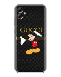Чехол для Samsung Galaxy A04e (A042) с картинкой «Микки Маус Gucci»