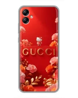 Чехол для Samsung Galaxy A04e (A042) с картинкой «Gucci — золотой сад»