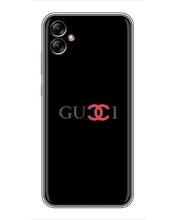 Чехол для Samsung Galaxy A04e (A042) с картинкой «Gucci — красный градиент»