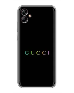 Чехол для Samsung Galaxy A04e (A042) с картинкой «Gucci — неоновый минимализм»
