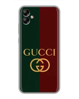 Чехол для Samsung Galaxy A04e (A042) с картинкой «Gucci — темно-зеленый градиент»
