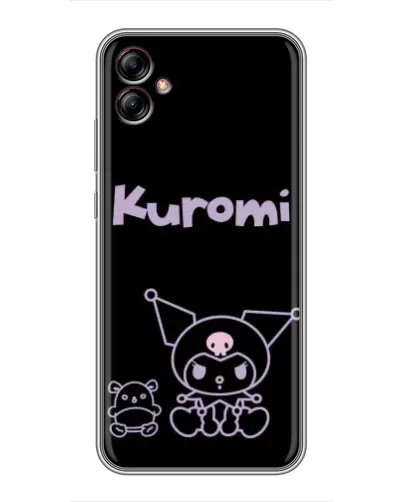 Чехол для Samsung Galaxy A04e (A042) с картинкой «Kuromi — черный минимализм» Чехол для Samsung Galaxy A04e (A042) с картинкой «Kuromi — черный минимализм»