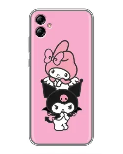 Чехол для Samsung Galaxy A04e (A042) с картинкой «My Melody и Kuromi»