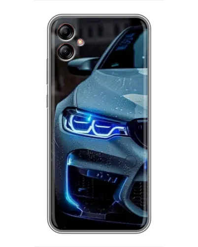 Чехол для Samsung Galaxy A04e (A042) с картинкой «Взгляд BMW с синими фарами» Чехол для Samsung Galaxy A04e (A042) с картинкой «Взгляд BMW с синими фарами»