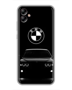 Чехол для Samsung Galaxy A04e (A042) с картинкой «BMW — взгляд из темноты»