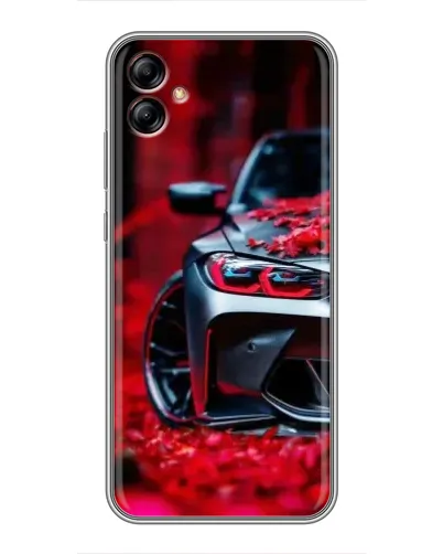 Чехол для Samsung Galaxy A04e (A042) с картинкой «Спортивная BMW и цветы» Чехол для Samsung Galaxy A04e (A042) с картинкой «Спортивная BMW и цветы»