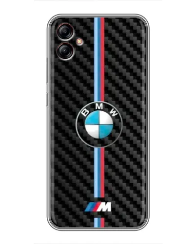 Чехол для Samsung Galaxy A04e (A042) с картинкой «Эмблема BMW и карбон» Чехол для Samsung Galaxy A04e (A042) с картинкой «Эмблема BMW и карбон»