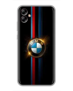 Чехол для Samsung Galaxy A04e (A042) с картинкой «BMW M-Power неон»