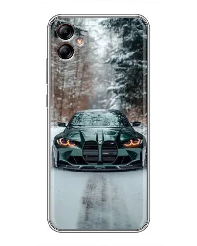Чехол для Samsung Galaxy A04e (A042) с картинкой «BMW в зимнем лесу» Чехол для Samsung Galaxy A04e (A042) с картинкой «BMW в зимнем лесу»