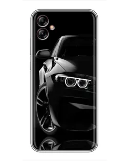 Чехол для Samsung Galaxy A04e (A042) с картинкой «Черная BMW — профиль» Чехол для Samsung Galaxy A04e (A042) с картинкой «Черная BMW — профиль»