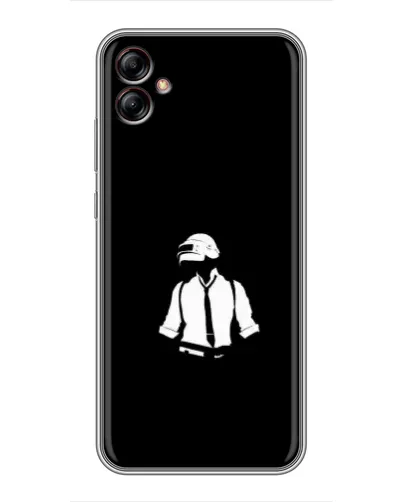 Чехол для Samsung Galaxy A04e (A042) с картинкой «PUBG — белый шлем» Чехол для Samsung Galaxy A04e (A042) с картинкой «PUBG — белый шлем»